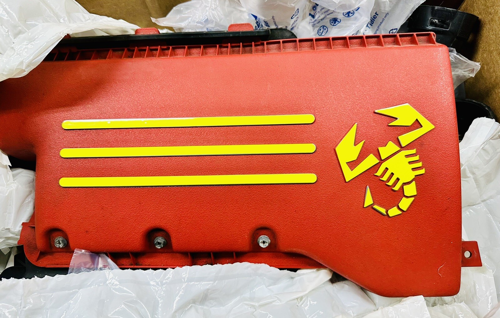 Vinyl Overlay Sticker Decals for Intake of Any 2012 2013 2014 Fiat 500 Abarth