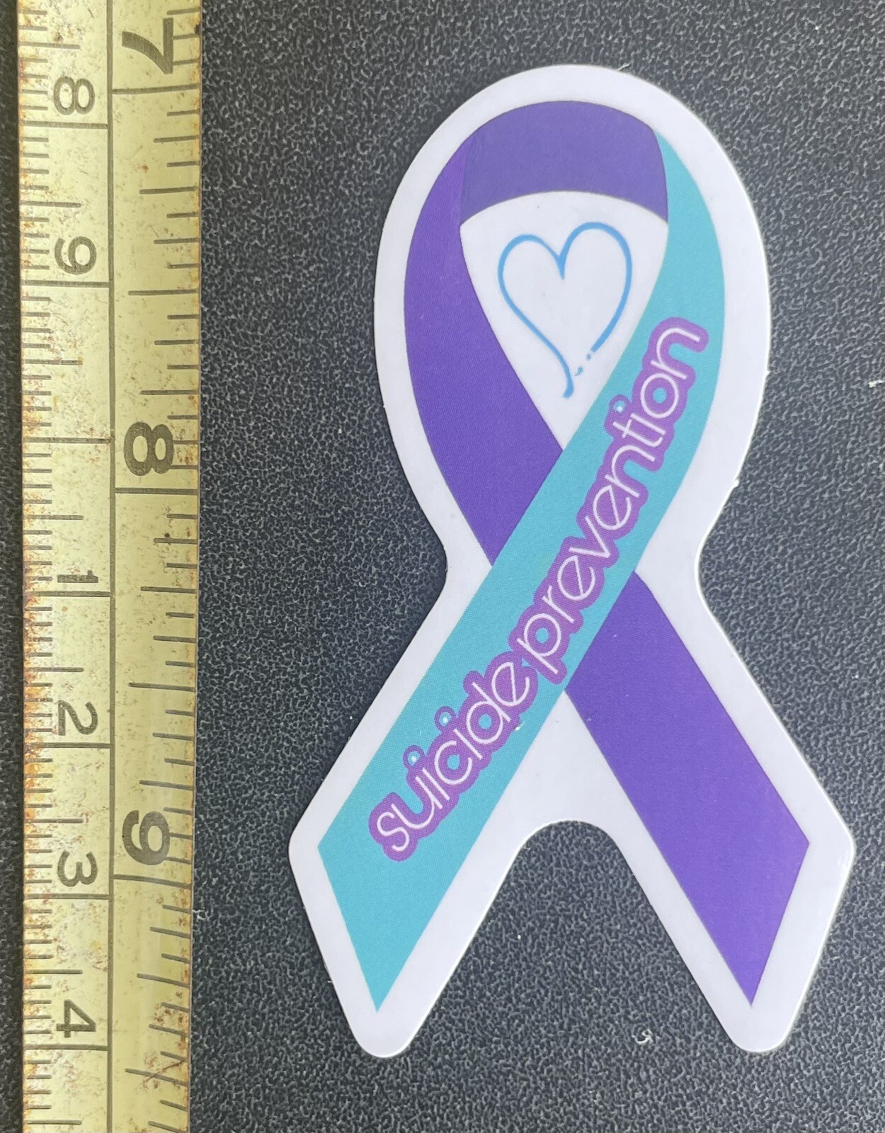20 Suicide Prevention Awareness Stickers Purple Teal As Shown