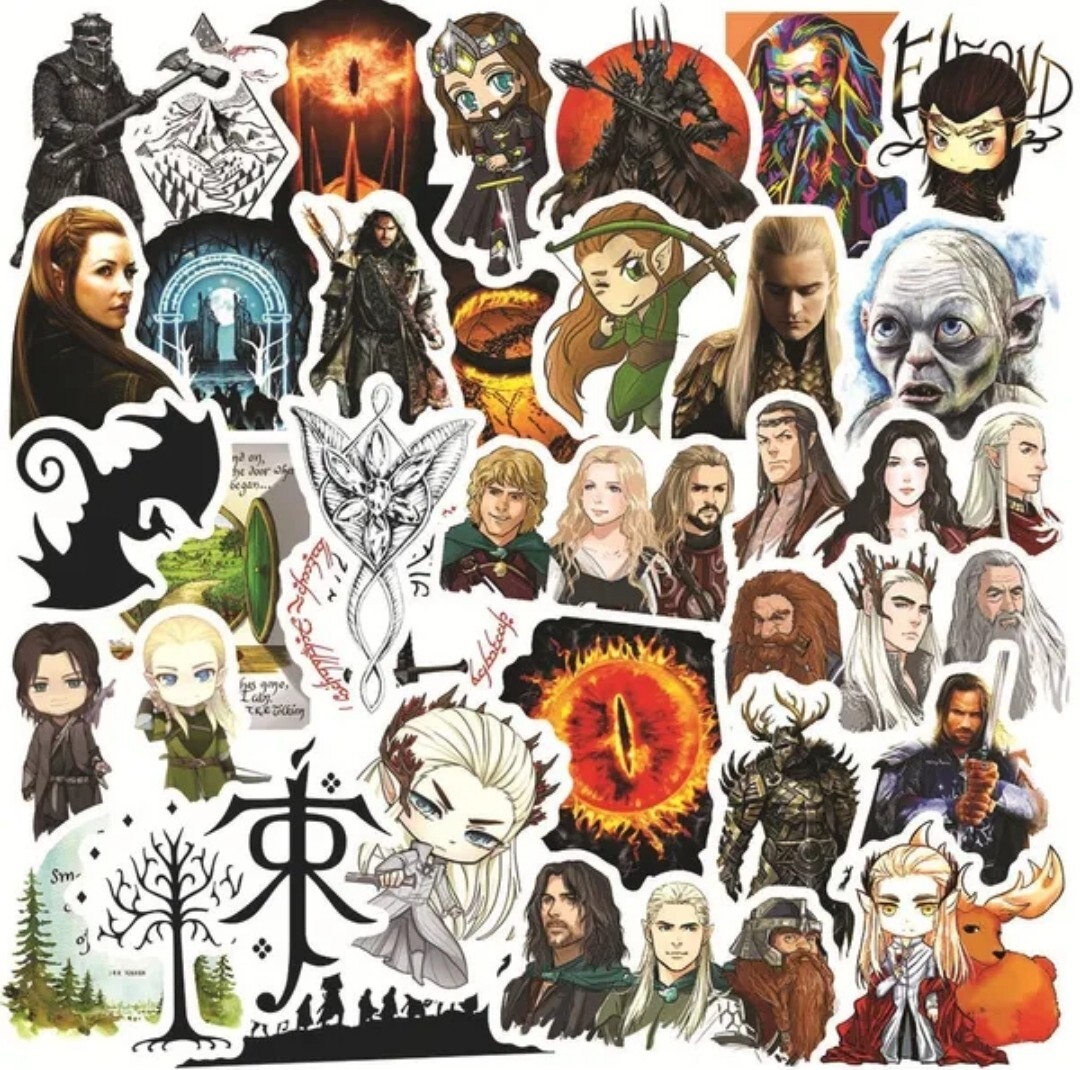 10 PCS Lord Of The Rings LOTR Movies (Unofficial) Stickers BRAND NEW