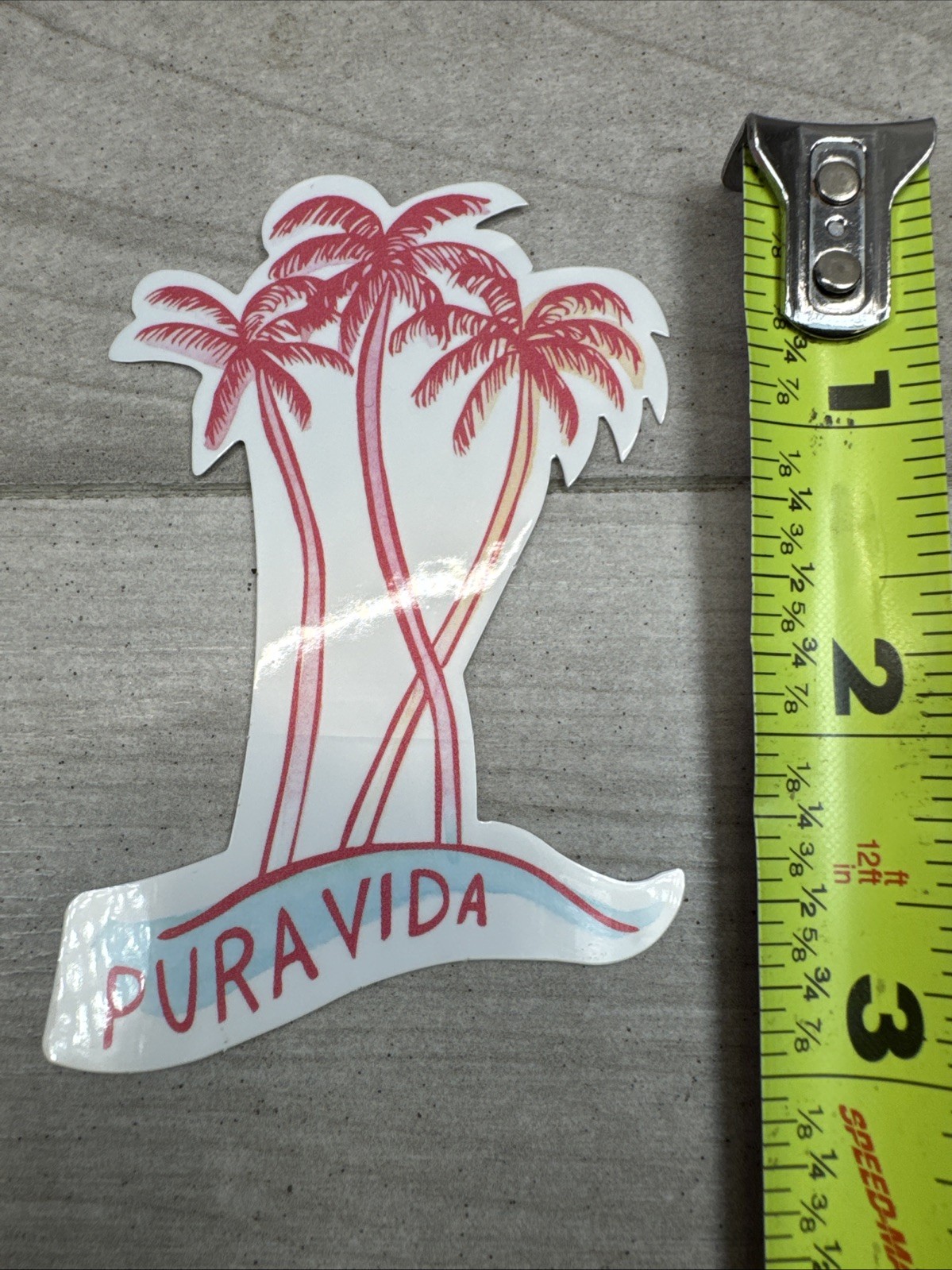 Pura Vida Bracelet Sticker Pack Of 7 Sticker Peace Bus Pineapple Sun Surfboard