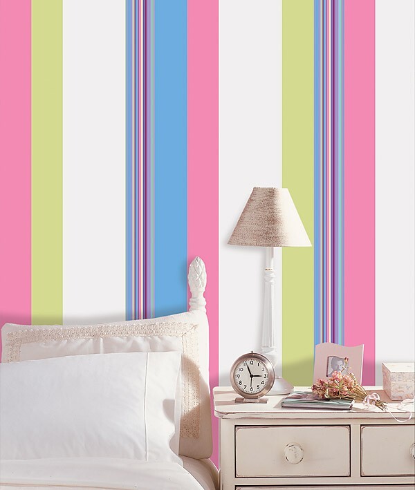 Flirt Pink Wall Pops! 1 Removeable Blox Stripe