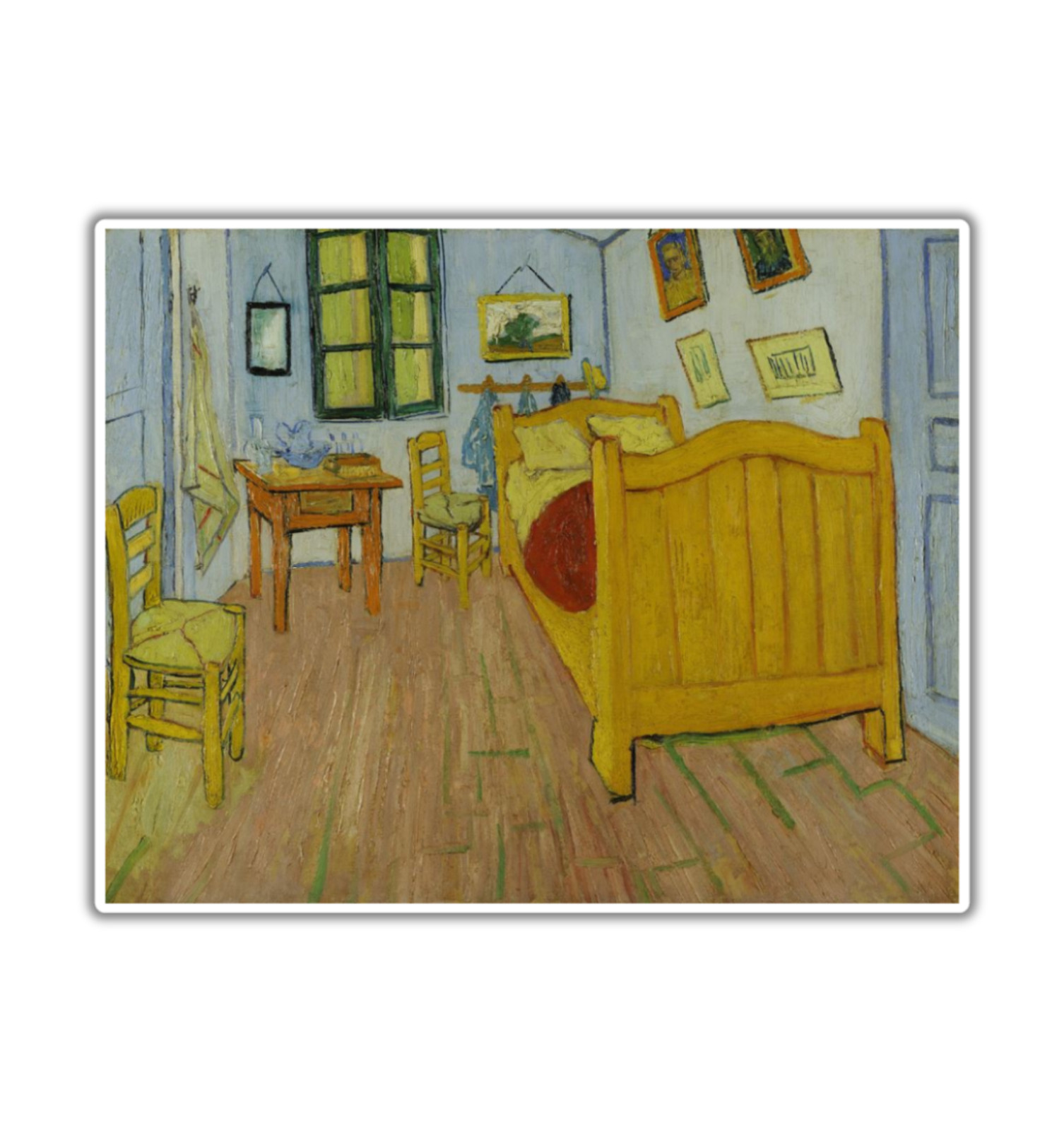 The Bedroom at Arles Vincent Van Gogh Fridge Magnet or Laptop Sticker