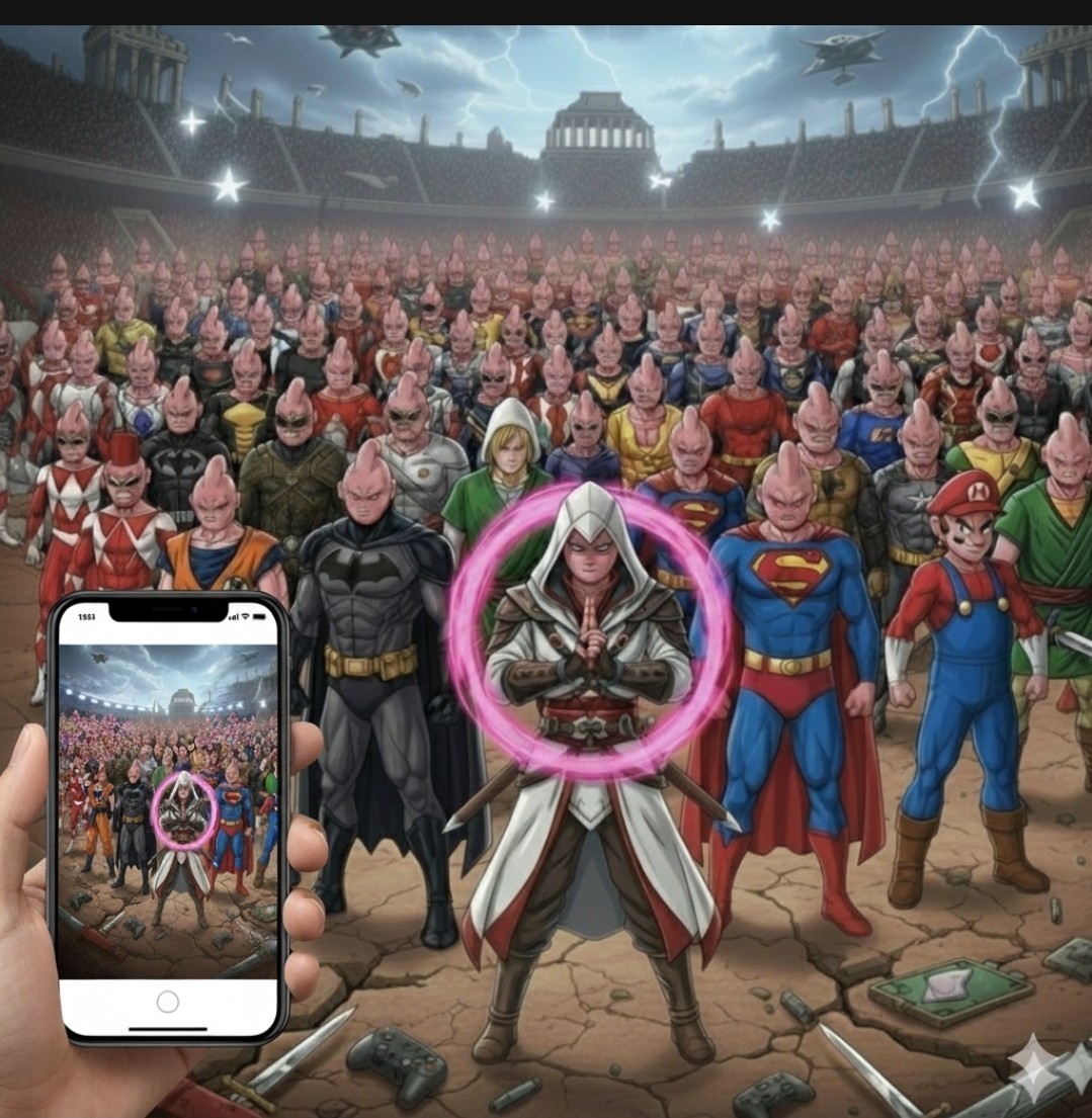 Cotton Canvas Pop Culture Poster Collection Majin Bu Multiverse Cloning Hero Fan