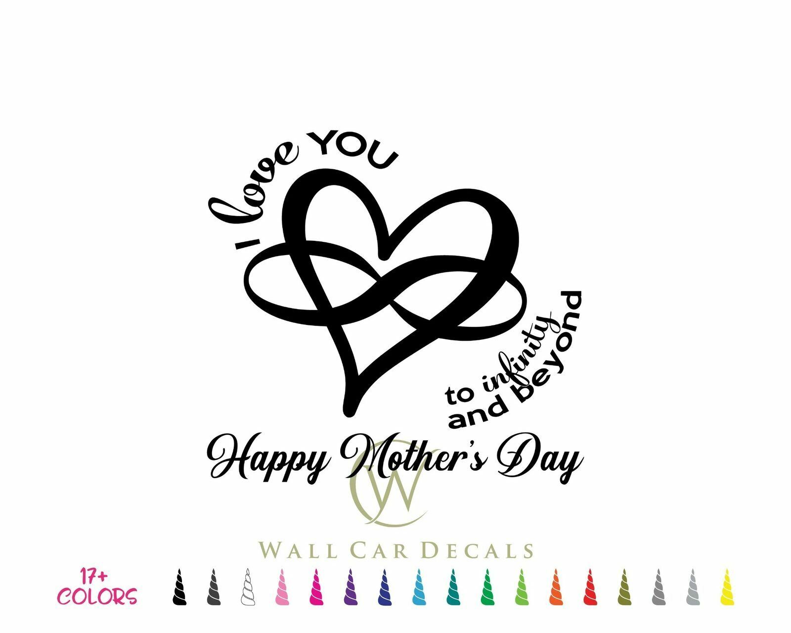 Mother's Day Glass Block Decal DIY Craft Wood Shadow Box Sticker Wife Girlfriend