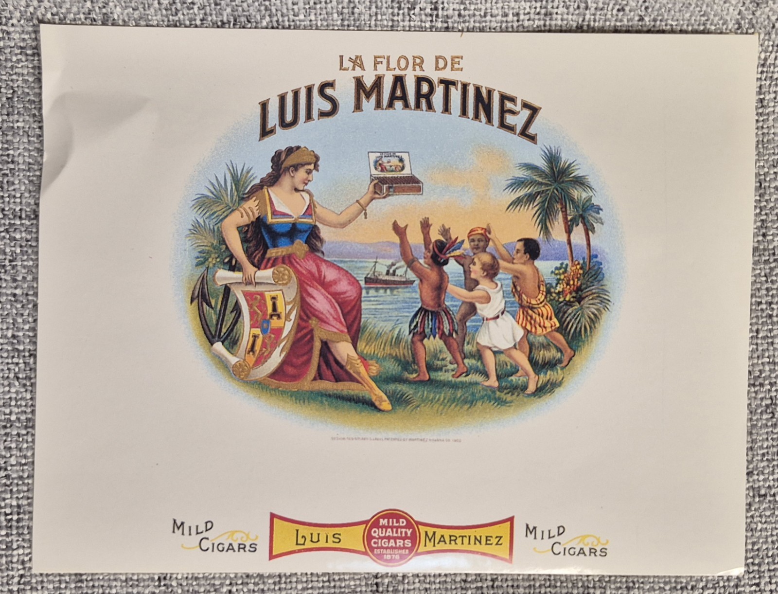 Lot Of 6 Cigar Box Label Sticker Decals various brands sizes artwork