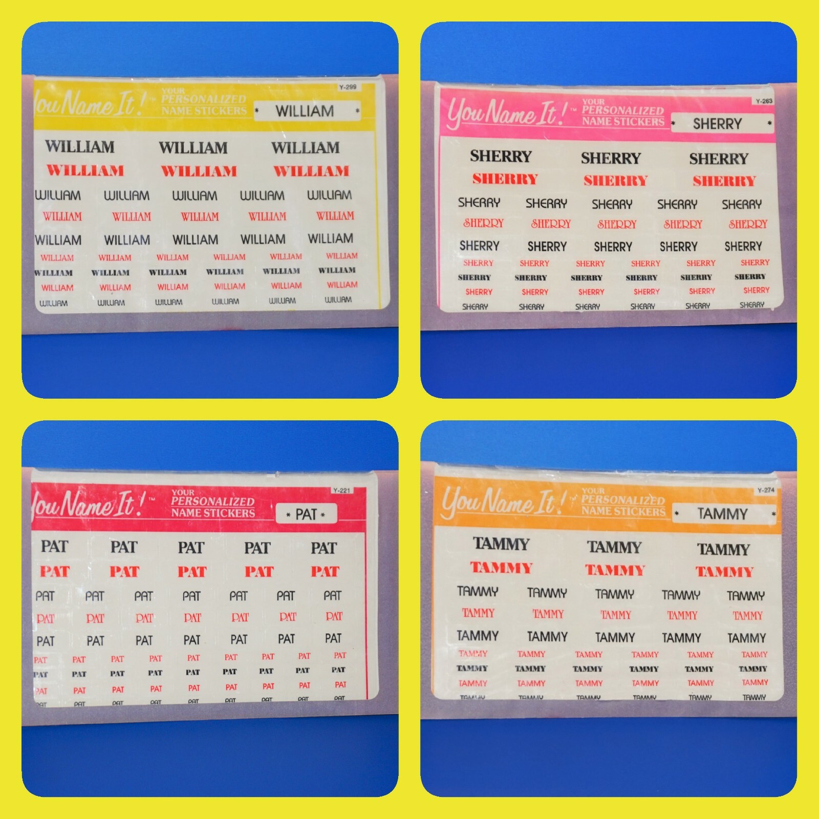 You Name It Stickers Personalized Choose Name 60 Pc Clear Labels Buy More Save