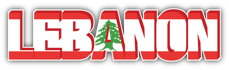 Lebanon Flag three dimensional Slogan Travel Car Bumper Sticker Decal