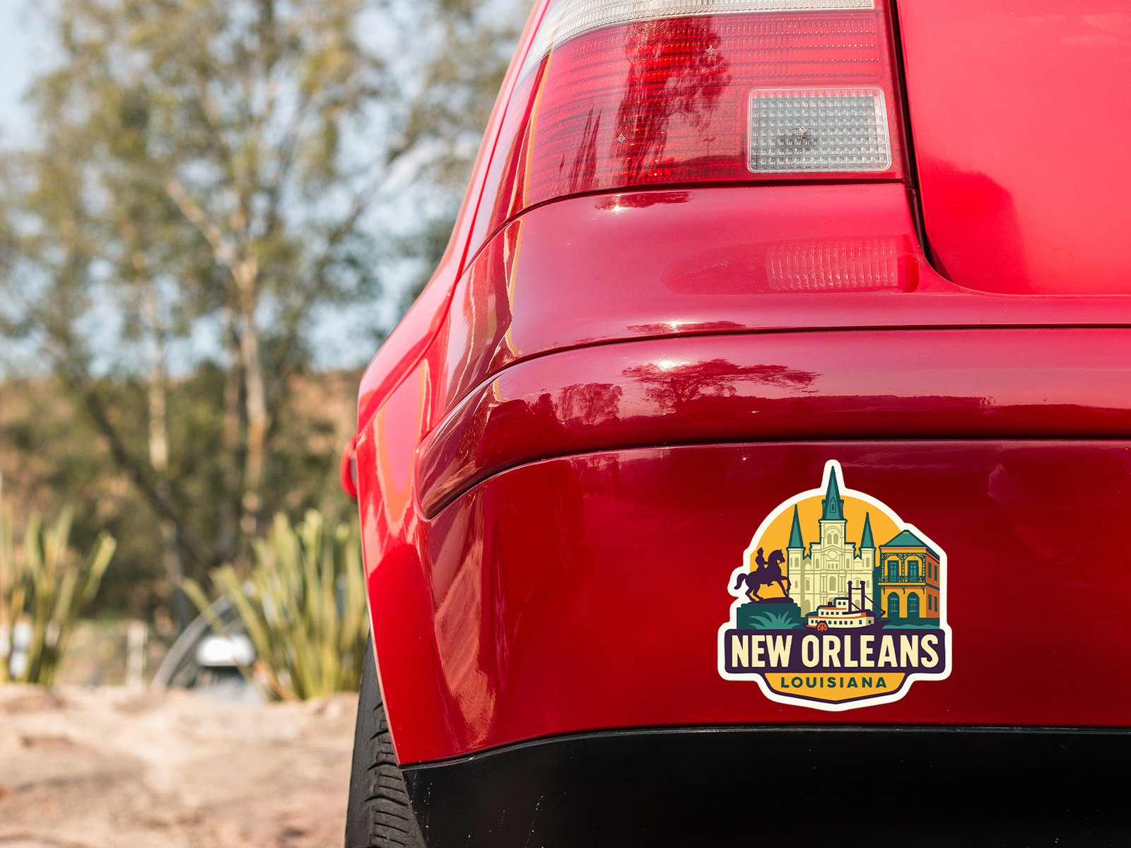 New Orleans Sticker Decal Vinyl Die-Cut City Skyline Landmark Design