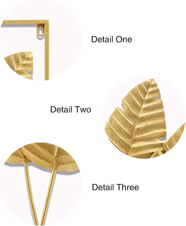 Sophisticated 24"x16" Ginkgo Leaf Metal Art – Set of 2 for Modern Spaces