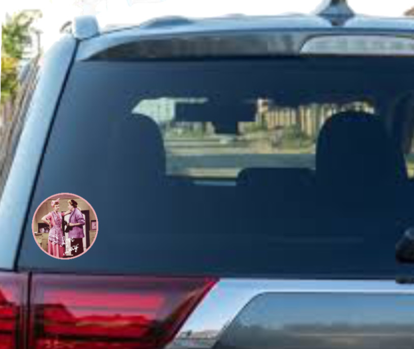 I Love Lucy Ethel (Classic TV) – 4" Vinyl Decal Handmade Car Laptop Decor Jar