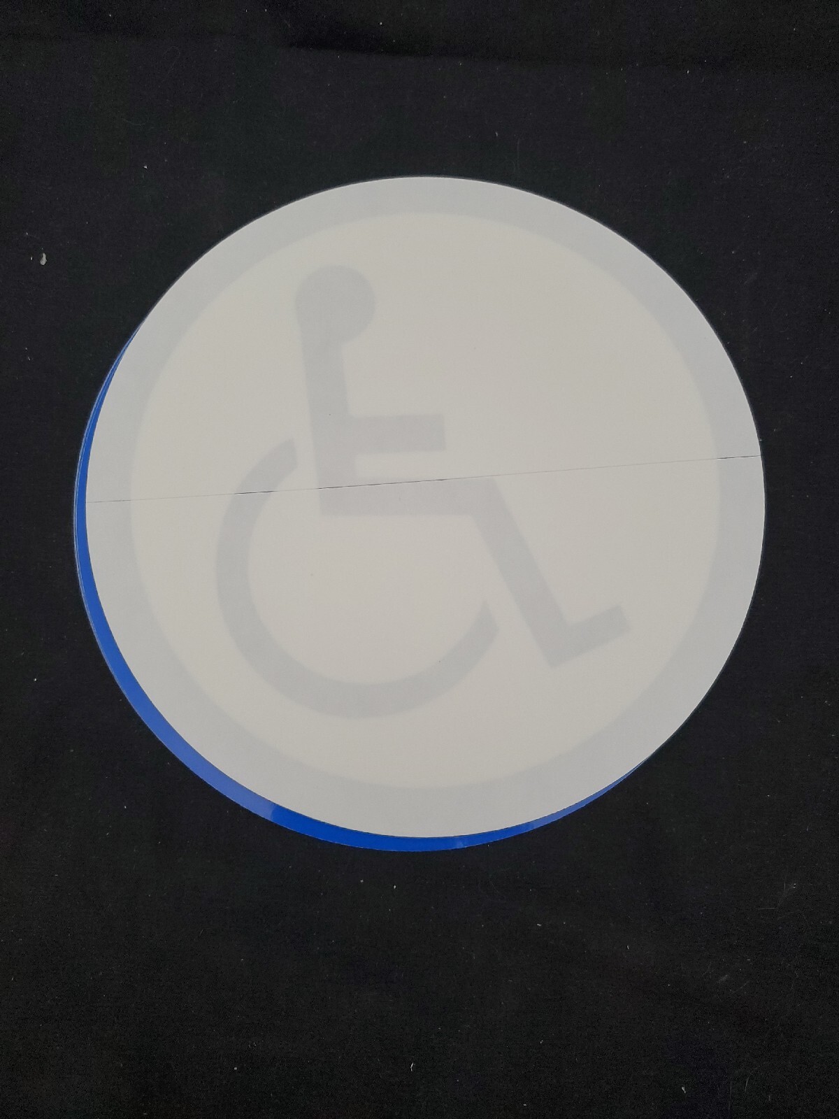 Qty 6 — 6.5" WHEELCHAIR HANDICAP STICKERS