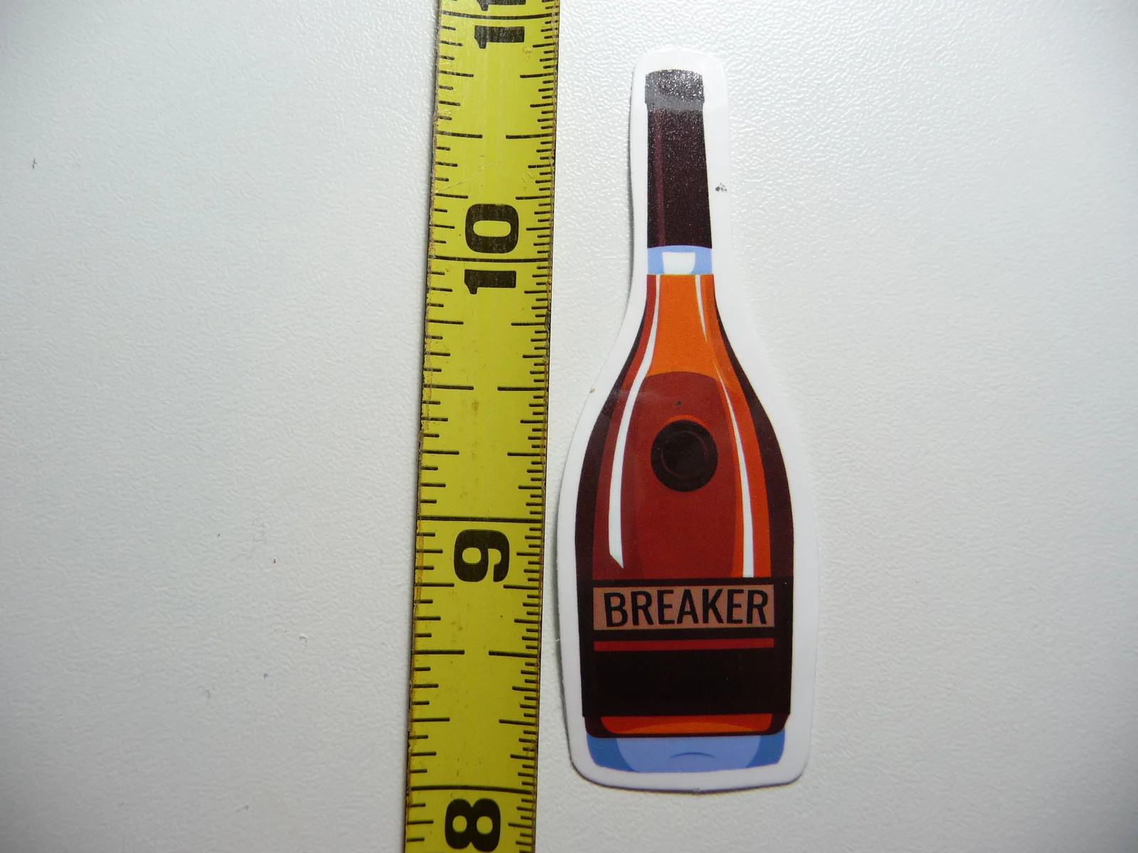 GENERIC BREAKER WINE BOTTLE SMALL STICKER DECAL BAR DECORATION ALCOHOL FUN PARTY