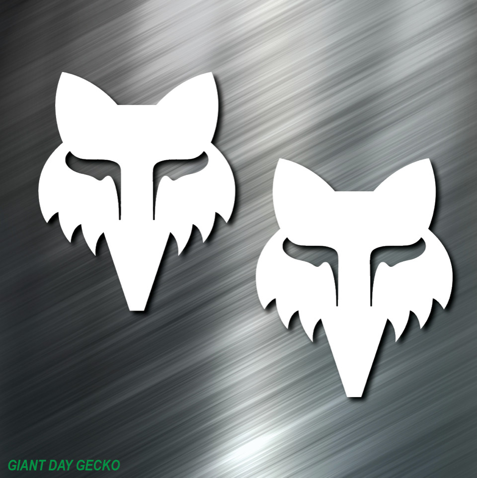 (2) PINK FOX Racing Dirt Bike Funny Work Shop car Laptop Wall Sticker Decal USA