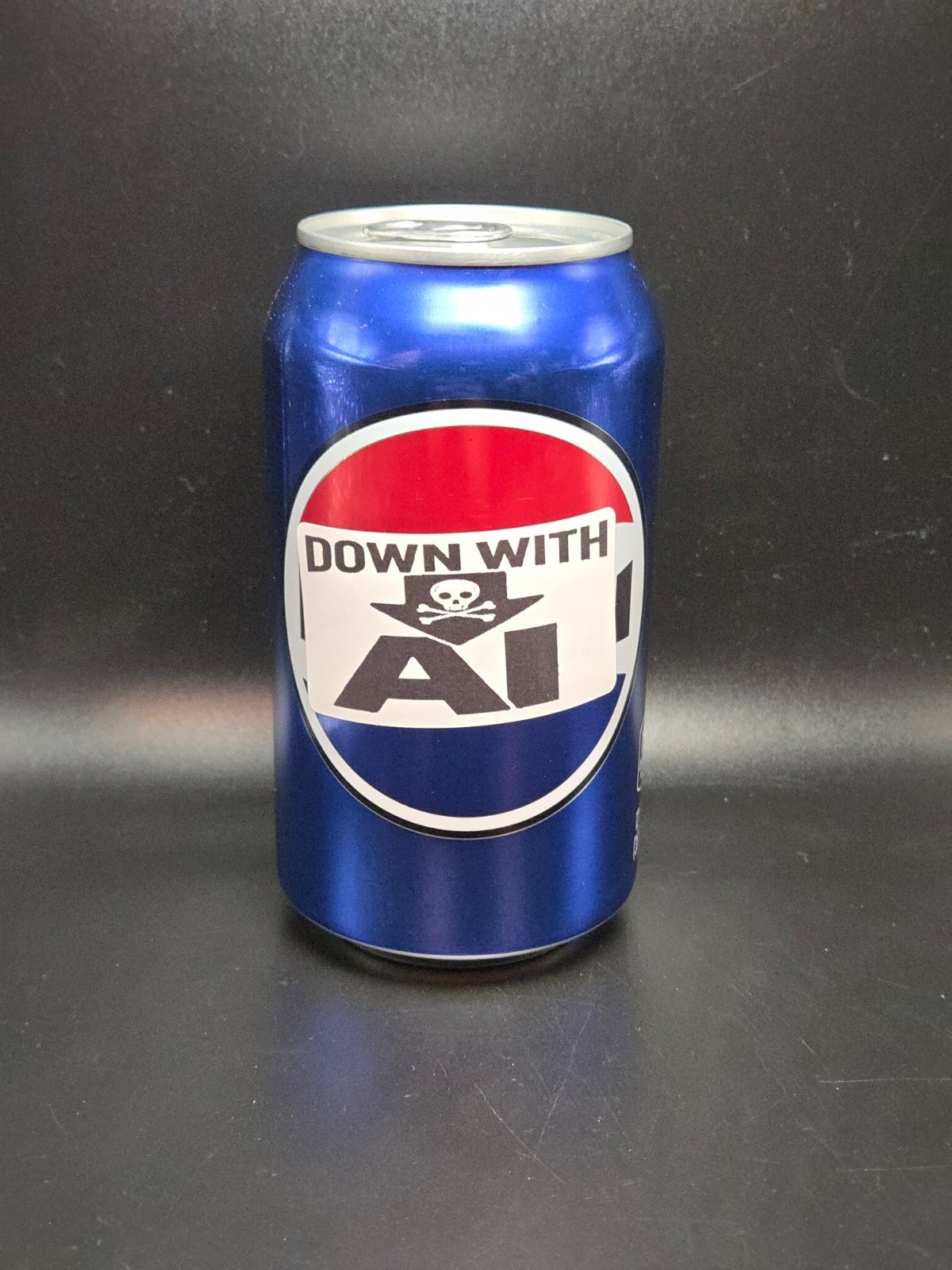 "DOWN WITH AI" 25-500Pack bulk stickers labels vote anti stop out sign A.I.