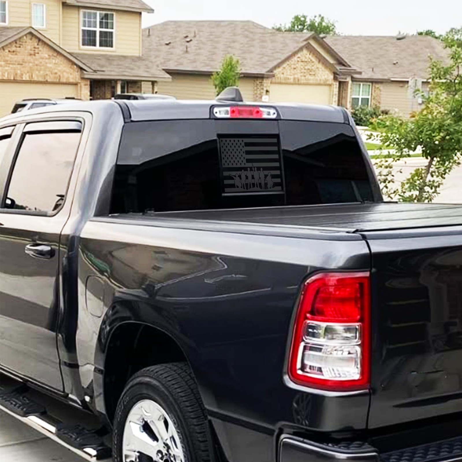 American Flag Decals for 20192025 Chevy Silverado GMC Sierra Rear Window