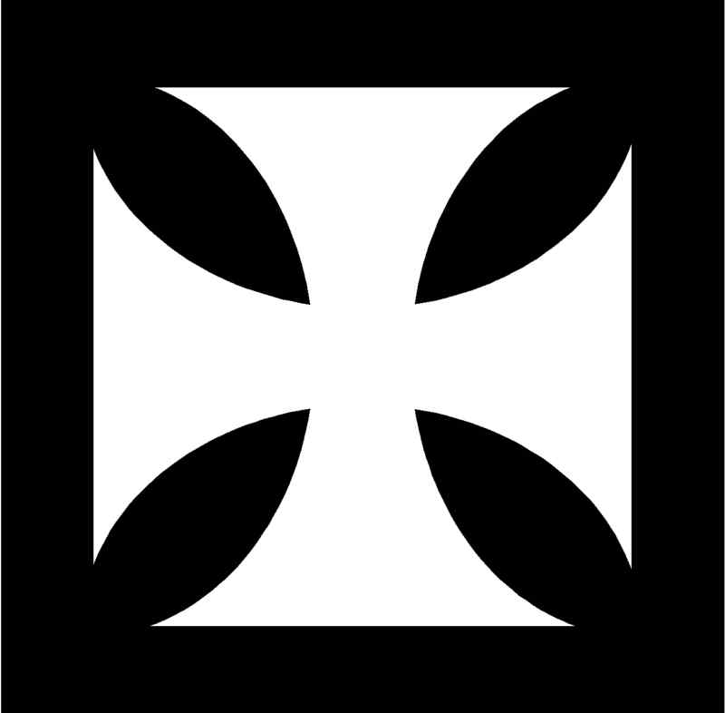 IRON CROSS Vinyl Decal 4" x 4" (11 Colors) SD