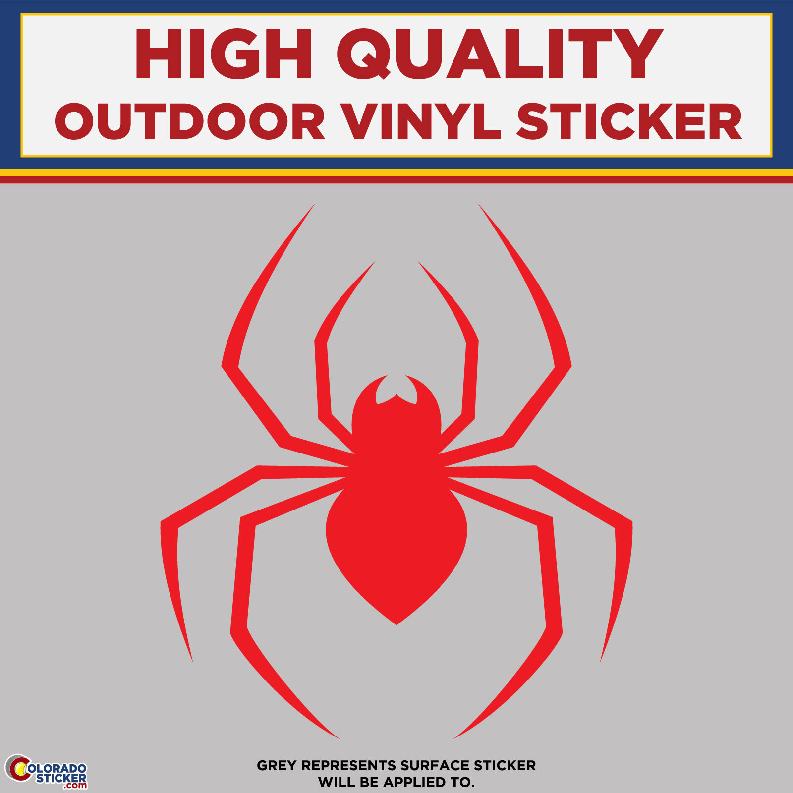 Spider Die Cut, High Quality Vinyl Stickers