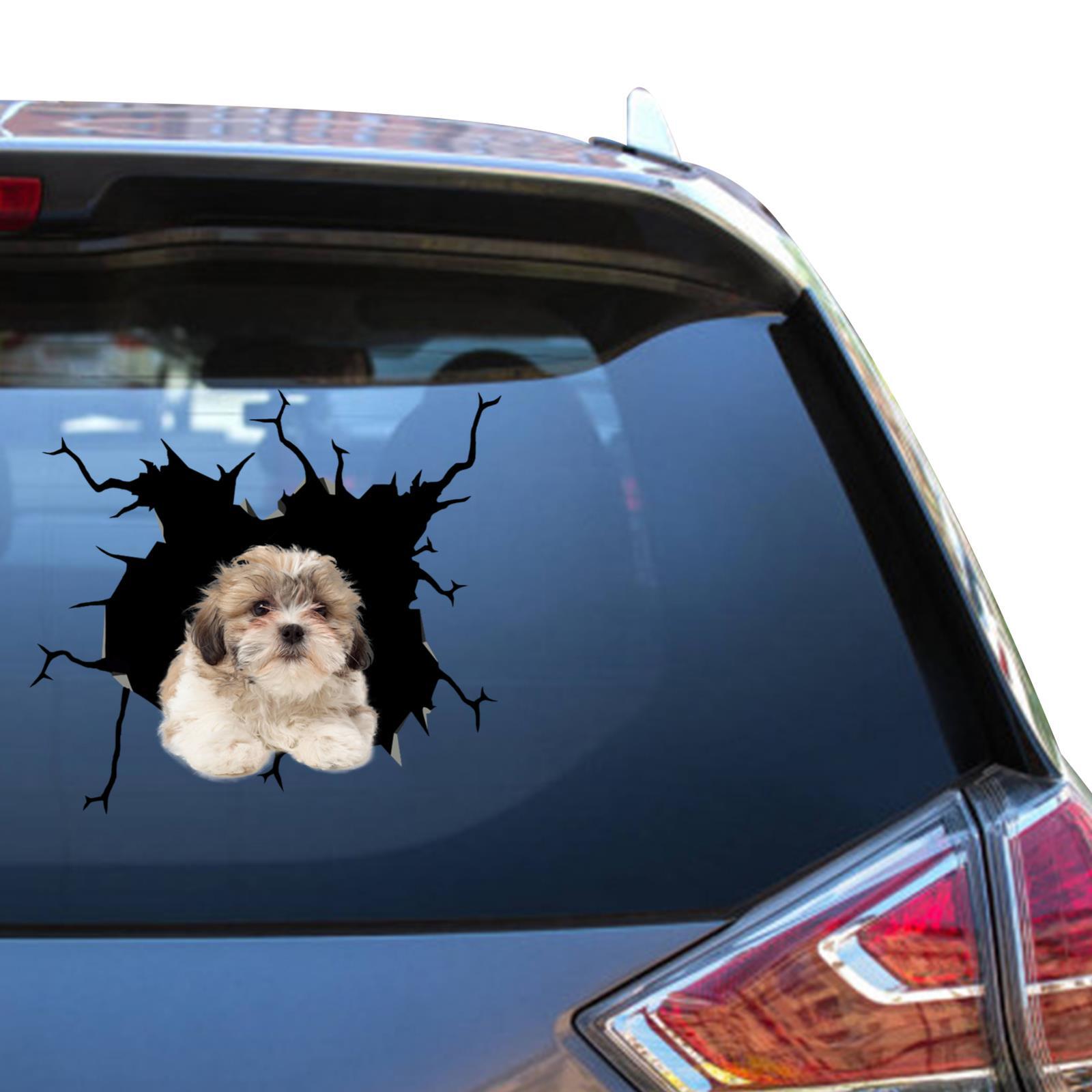Shih Tzu Window Sticker Shih Poo Car Decals Funny Jokes Small Garage Atickers