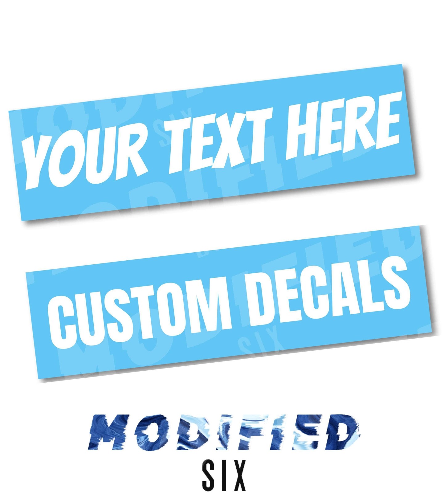 Custom Reflective Windshield Banner Decal Text & Logo | Car Sunstrip 55+ Colors
