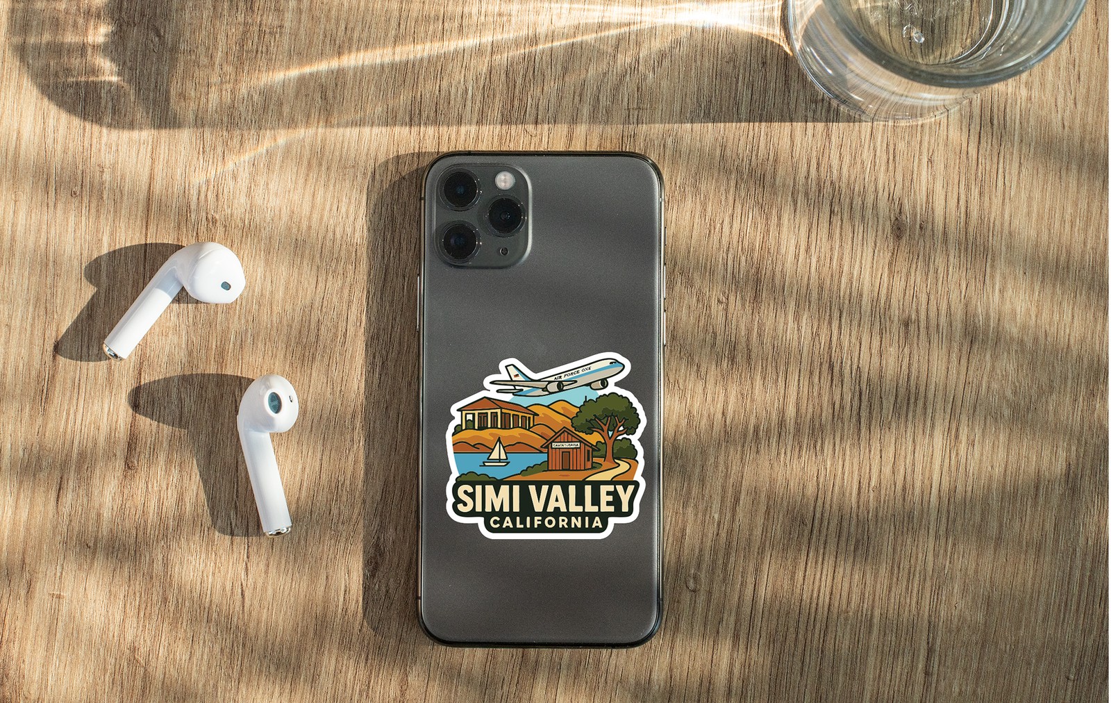 Simi Valley California Sticker Decal Vinyl Die-Cut City Skyline Landmark Design