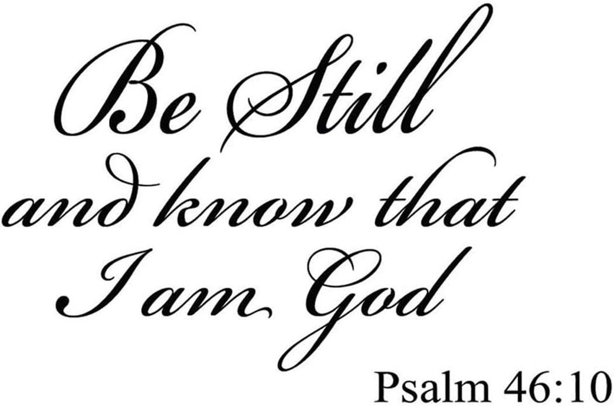 Psalm 46:10 Vinyl Wall Art Quote Wall Decals – Home Decor