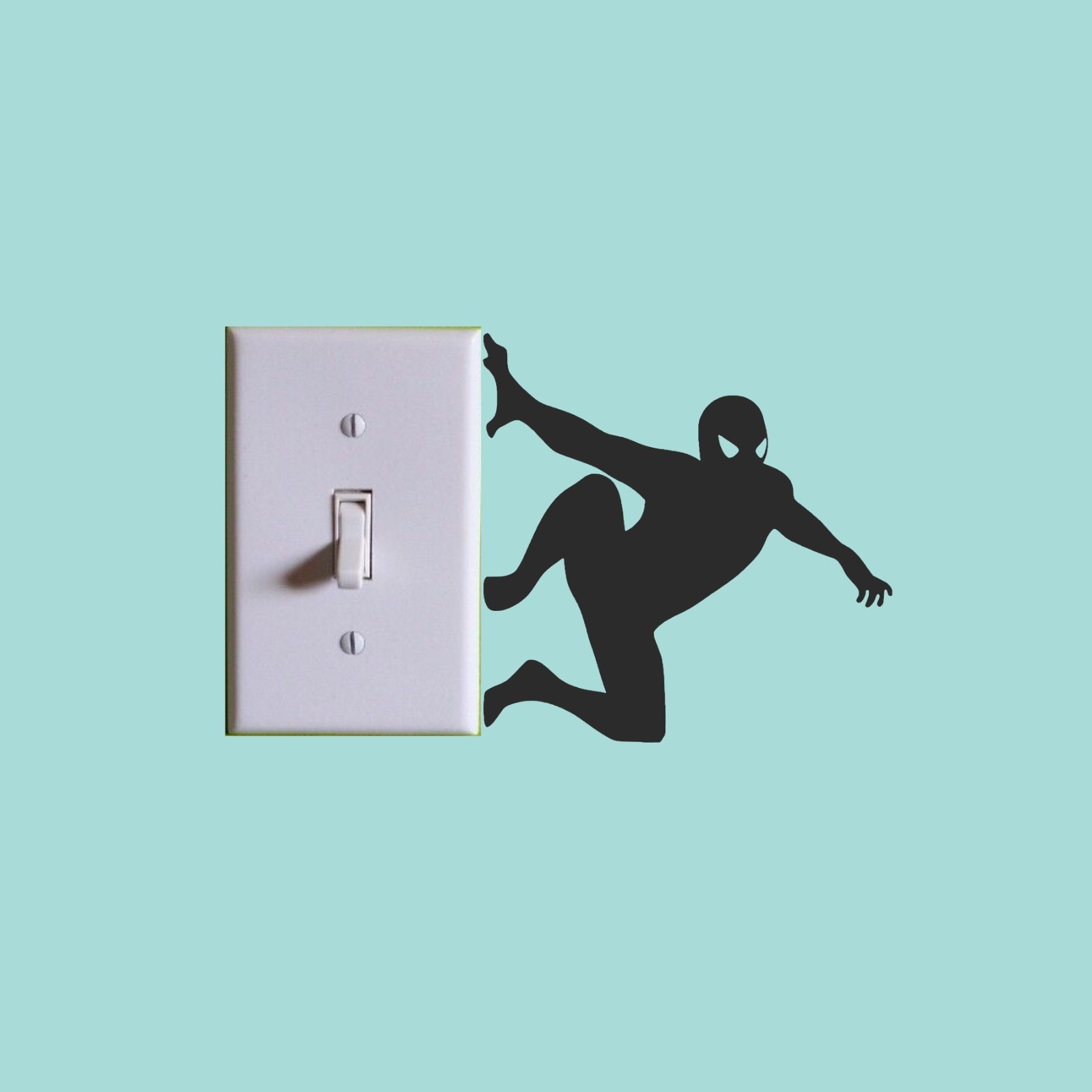 spiderman light switch Decal