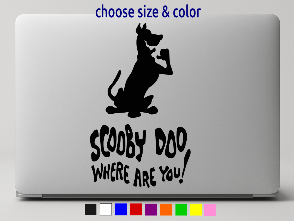 SCOOBY DOO WHERE ARE YOU? Vinyl Decal Car Wall Window Sticker CHOOSE SIZE COLOR