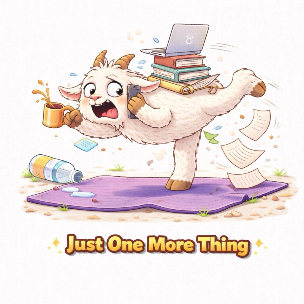 Funny Goat Yoga Sticker Set 12 Pack Cute Meme Relatable Humor with Bonus