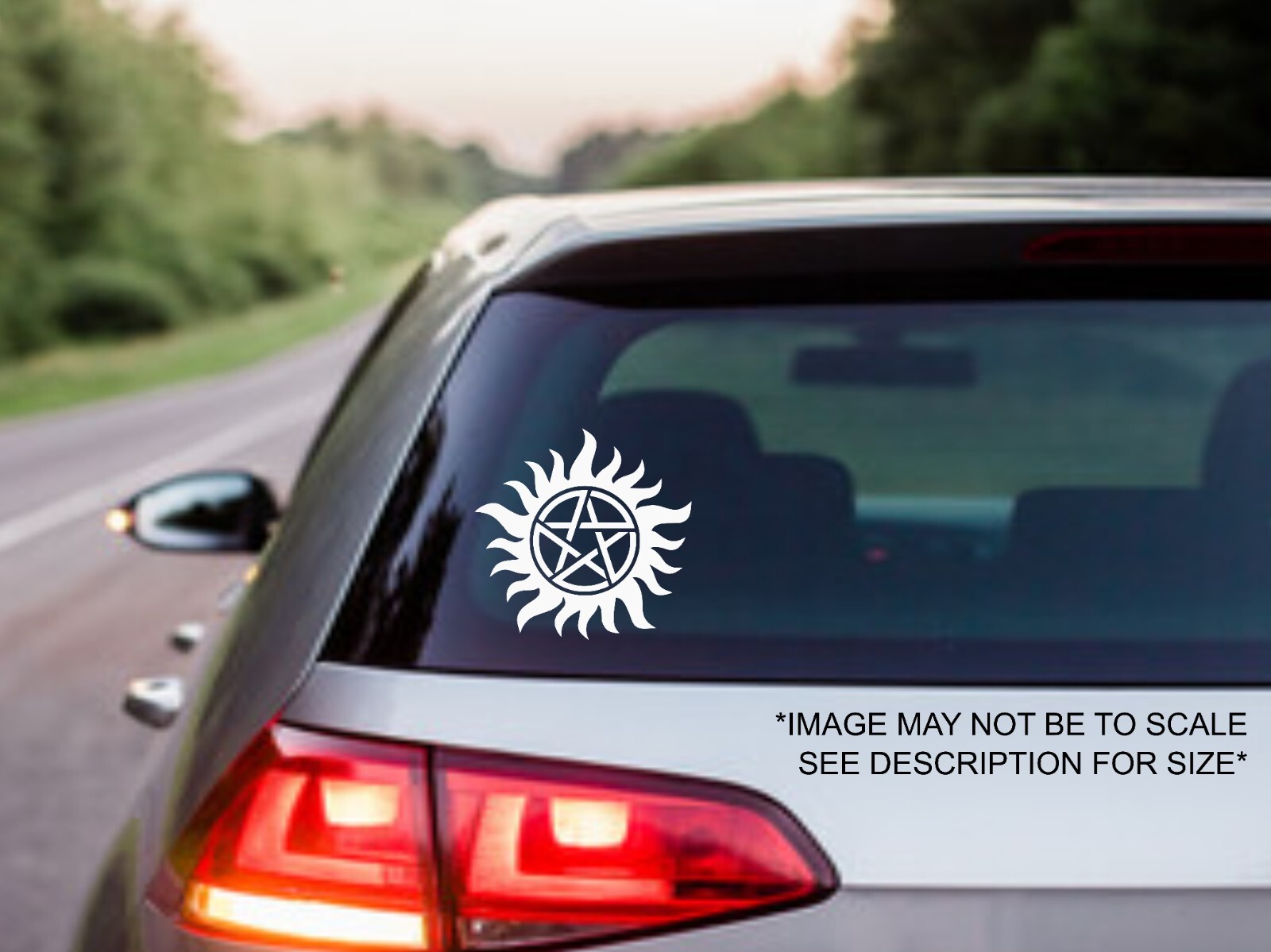 Anti Possession Symbol Decal, Supernatural Symbol Sticker, large sizes available