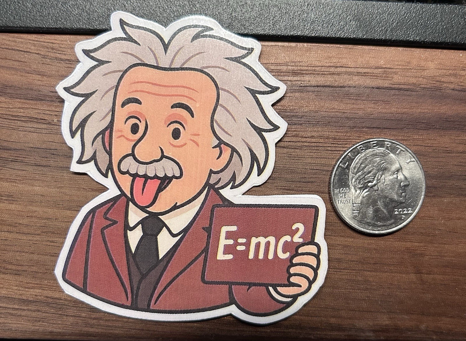 Einstein – Glossy Vinyl Sticker