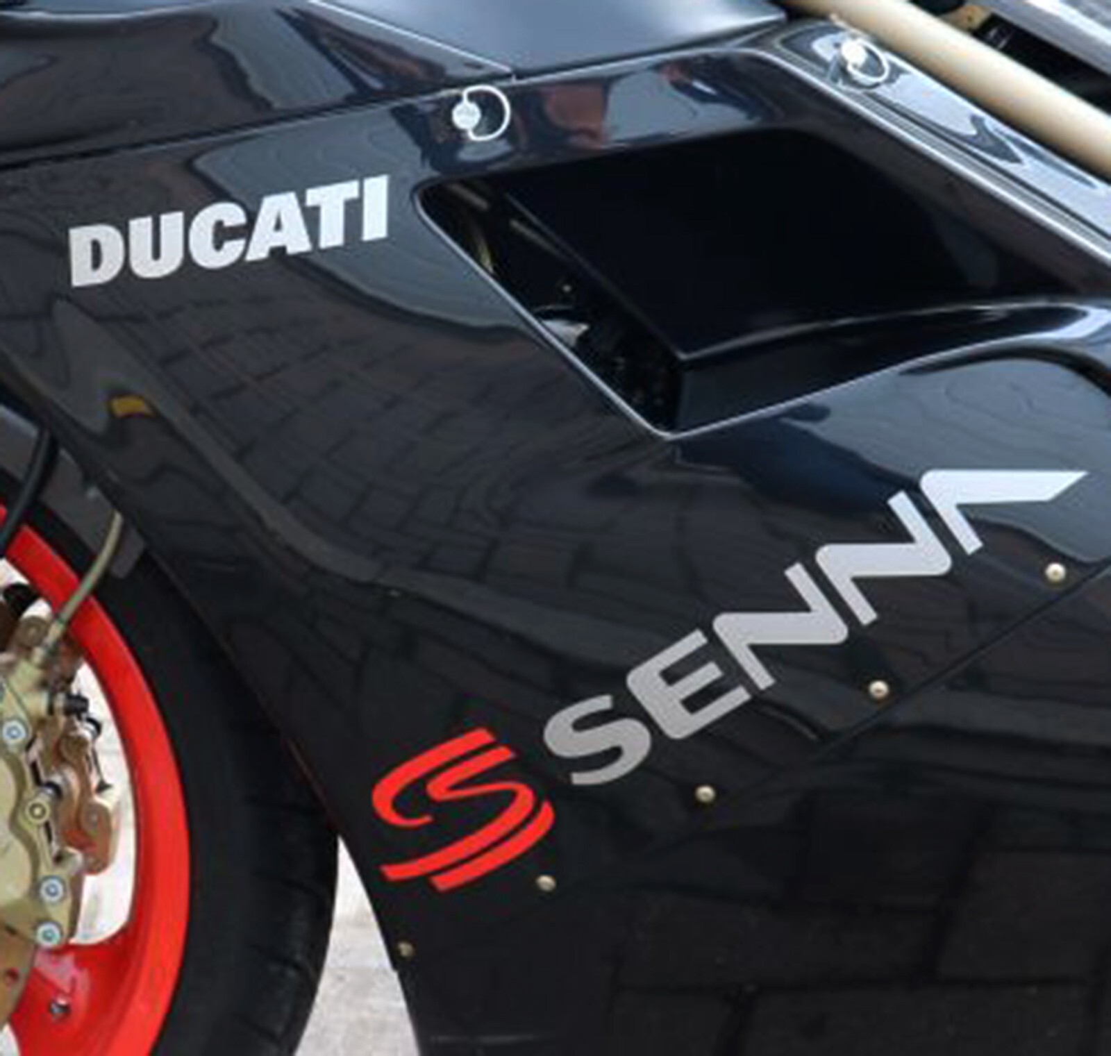 Ducati Senna 916 decals motorcycle stickers fairings side panel tank ORACAL