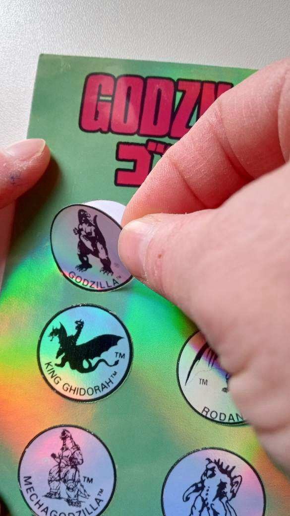 Classic Godzilla Logo 6 Sticker Two Pack