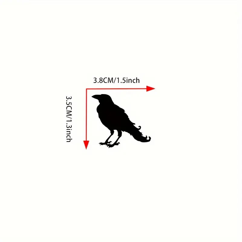 BLACK RAVEN/CROW DECALS STICKERS PATCHES LAPTOP CARS TRUCK WINDOW
