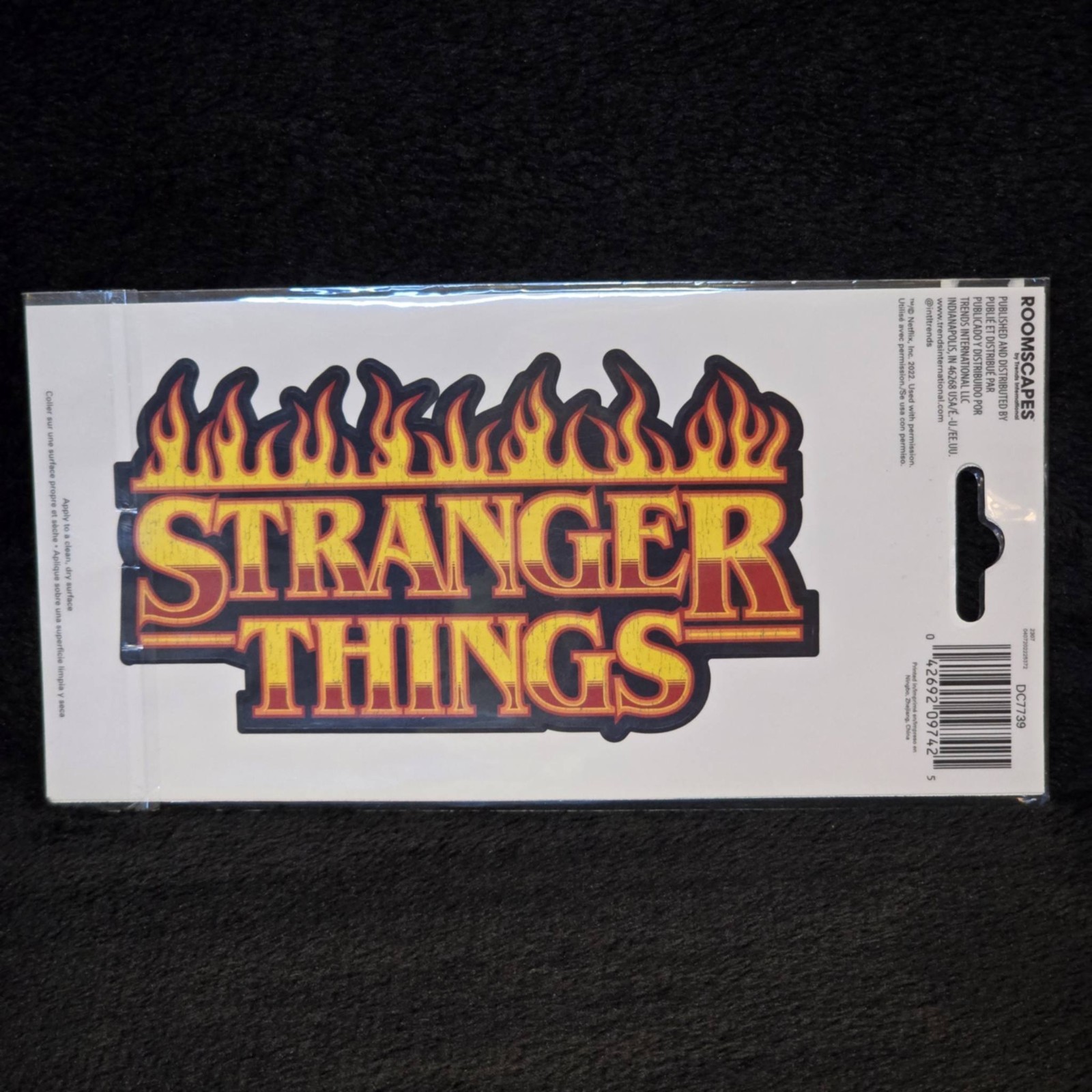 Stranger Things Roomscapes Decal Sticker Trends International Netflix Flame Logo