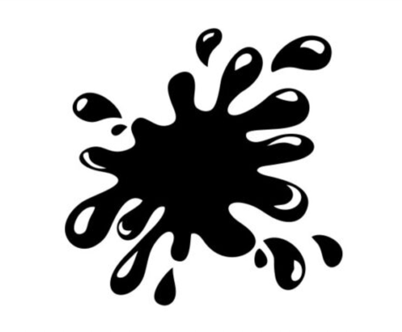 Paint Splatter Sticker Vinyl Decal – Paintball Splat Shot Wall Car – FREE SHIP-