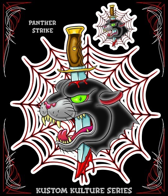 NEW LETHAL THREAT PANTHER STRIKE DECAL STICKER 6"x6" LT90584