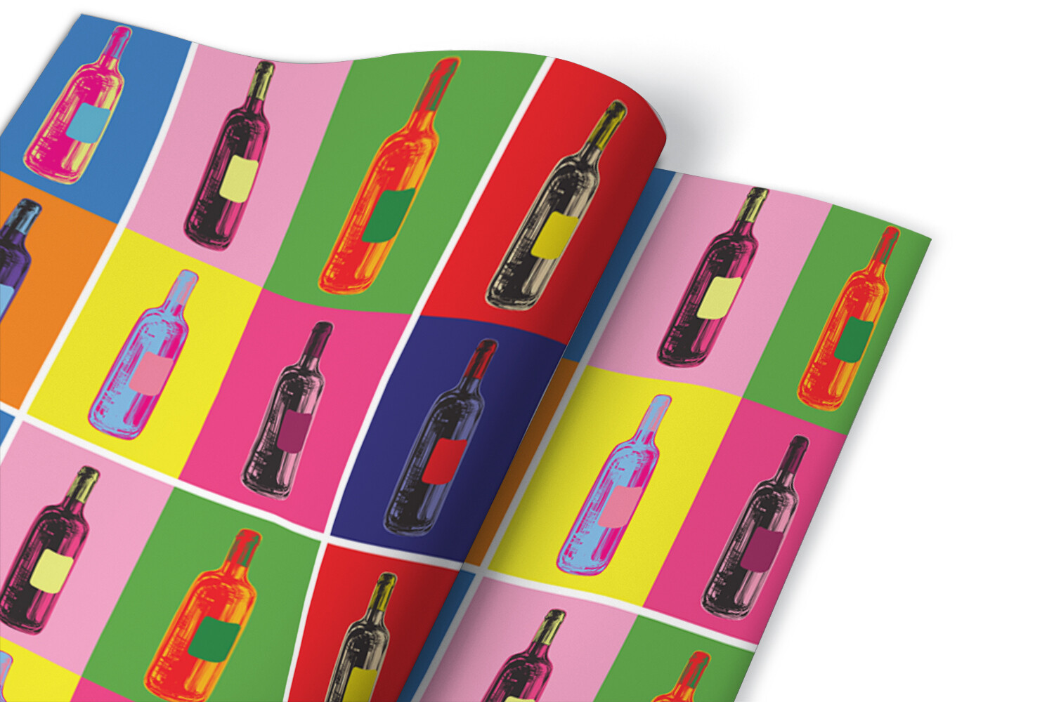 Wall Door Furniture Adhesive Decorative Sticker Decal Pop art bottles 100×50