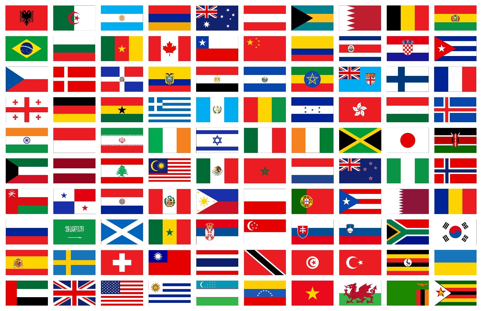 3" W World International Traveling Country Flag Waterproof Vinyl Sticker Art