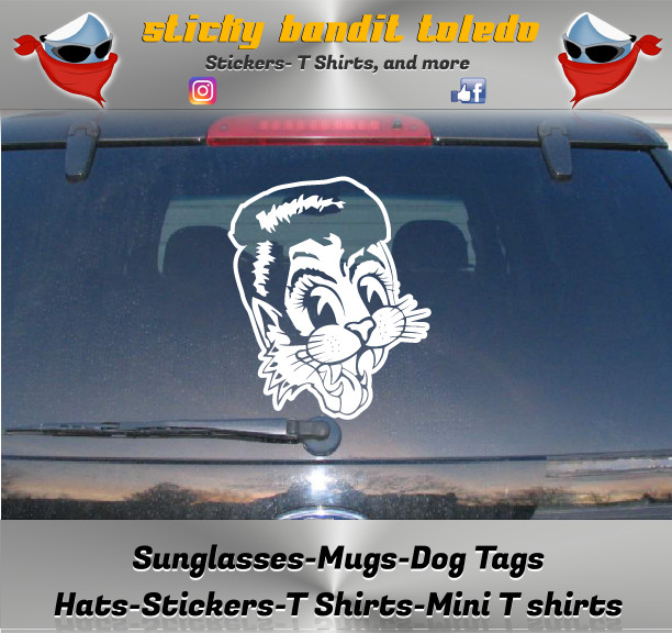 The Stray Cats 7 inch window vinyl decal sticker BOGO