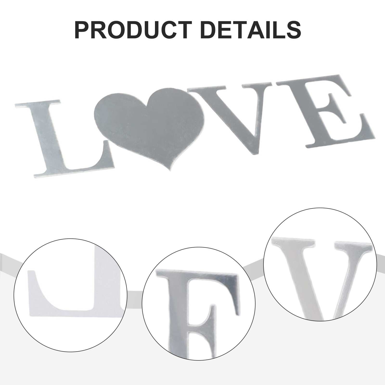 Contemporary Art Decor Sticker for Elegant Home Furniture Mirror Tiles
