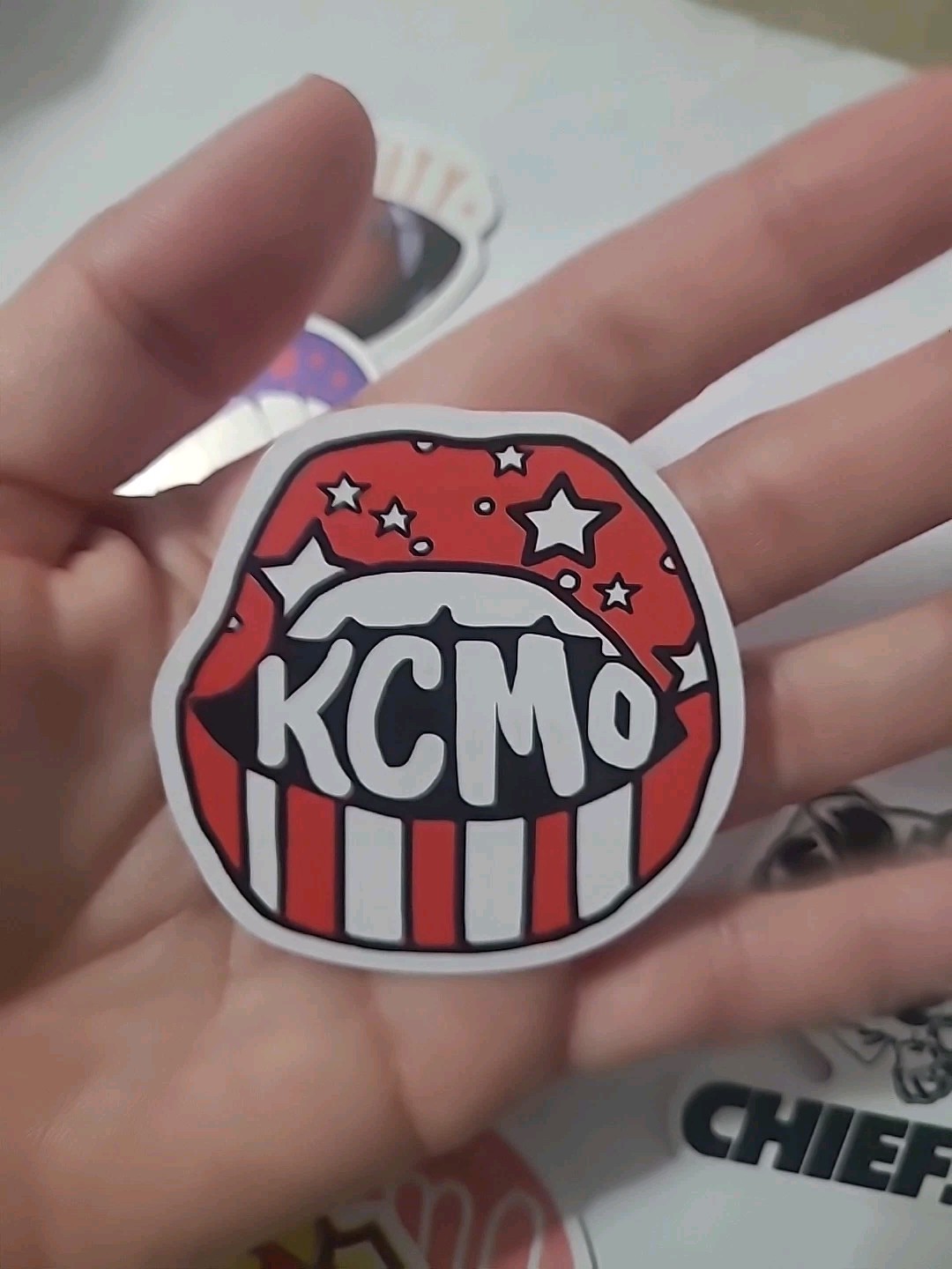 Kansas City KCMO Vinyl Sticker set of 8 KC Football Chiefs Union Station