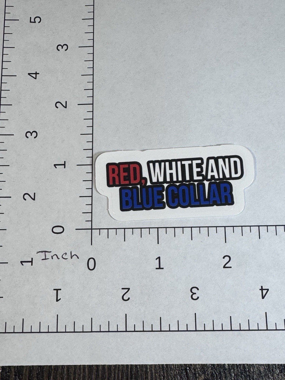Patriotic sticker – Red, White and Blue Color – Decal 2”
