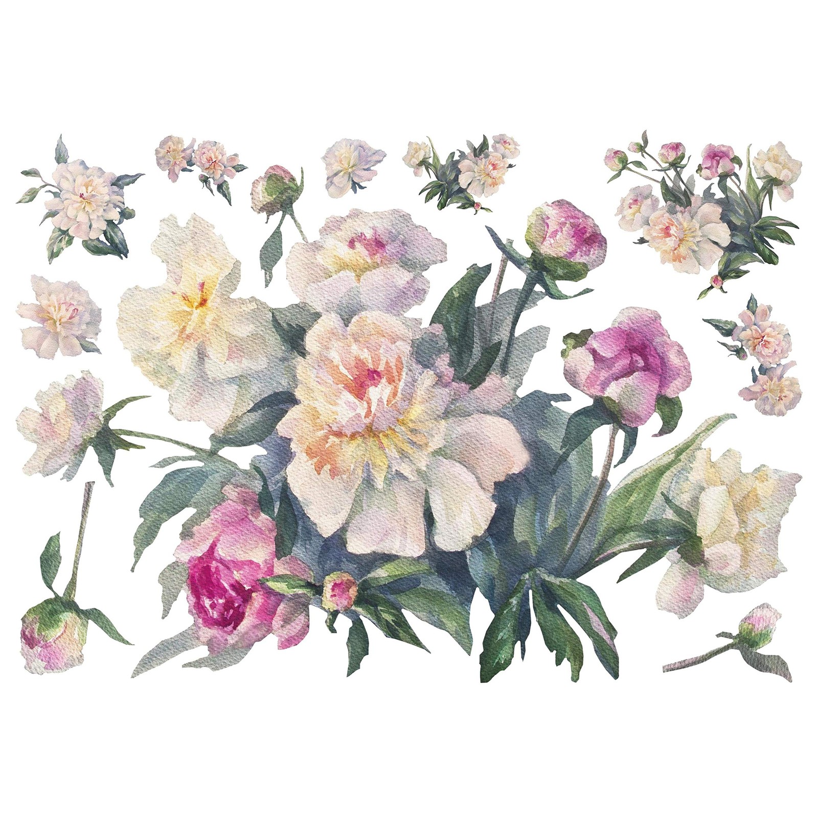 RMK4304SLM Floral Bouquet Peel and Stick Giant Wall Decals