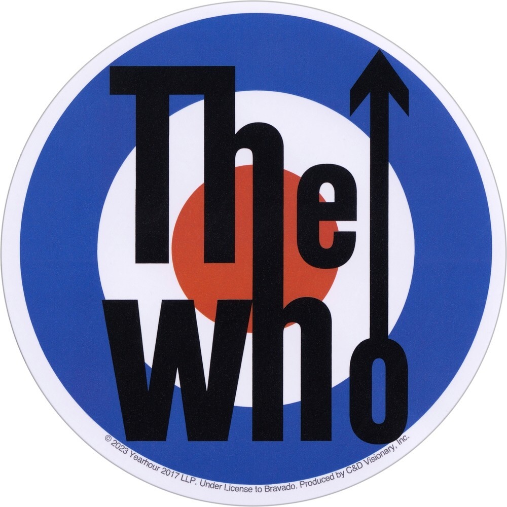 Sticker – The Who Mod Target Logo RAF Roundel 4" x 4" Die Cut #10338
