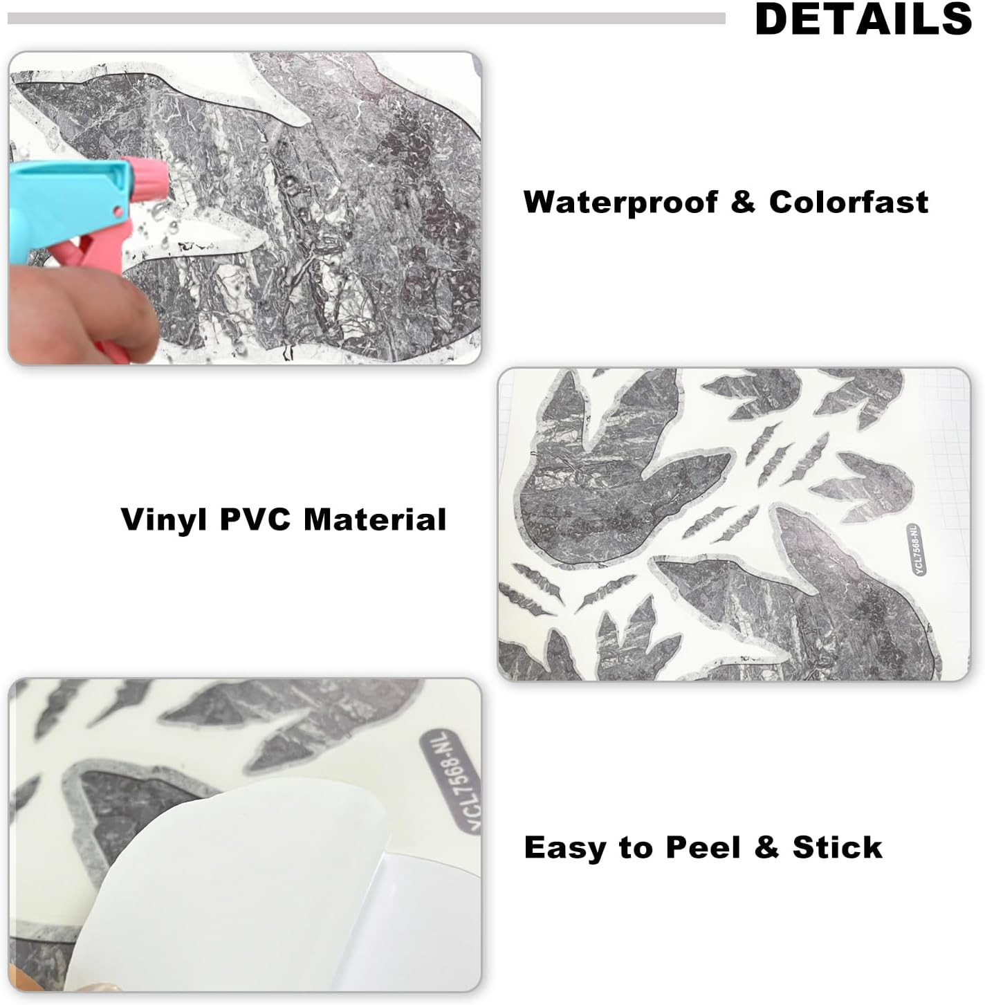 Glow in the Dark Blue Dinosaur Footprint Wall Stickers 2 Sheets