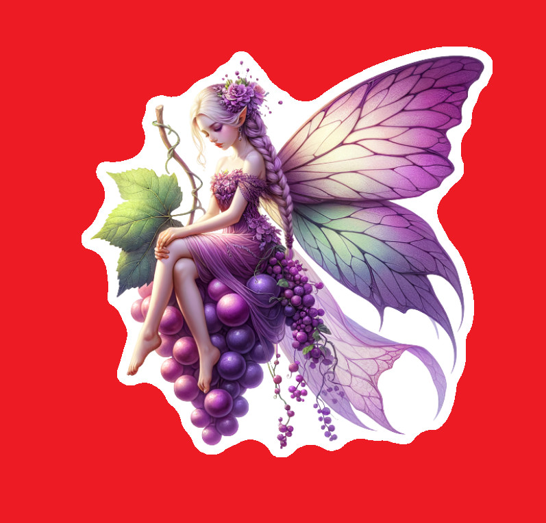 Durable Weatherproof Fall Fairy Vinyl Decal Handmade UV Coated Outdoor Indoor