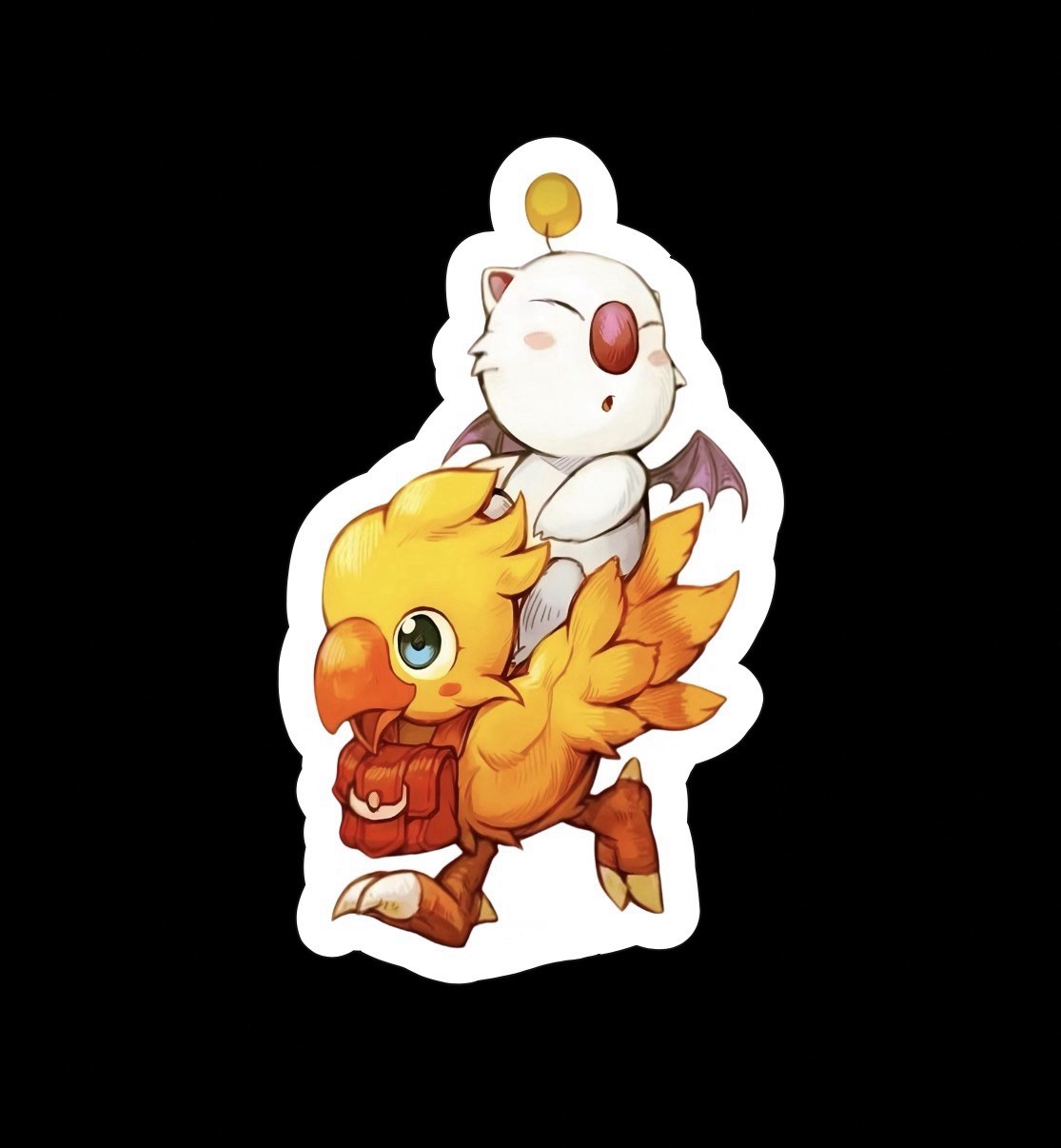 Chocobo, Moogle, Mog, Final Fantasy 7, FF7, FFVII, Glossy Vinyl sticker, Decal