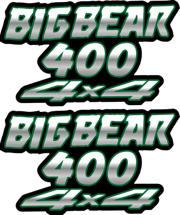 Big Bear 400 4×4 Green Gas Tank Graphics Sticker Decal