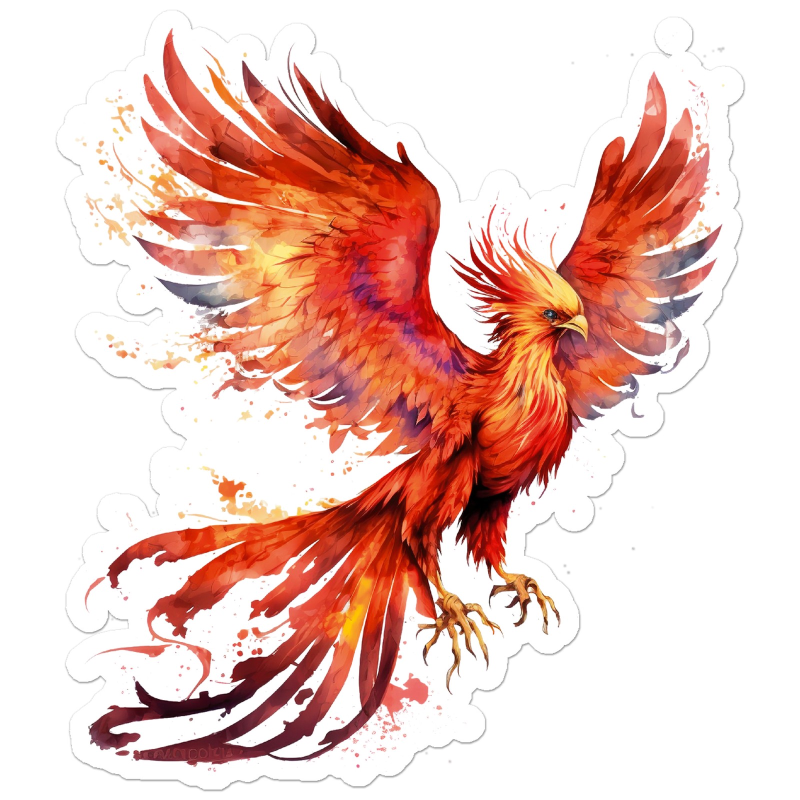 Phoenix Flames Bird Vinyl Decal Sticker – ebn9326