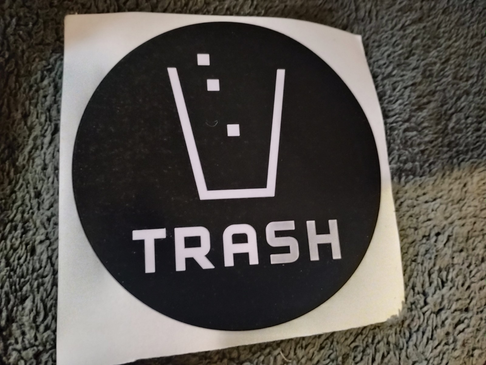Trash Sticker